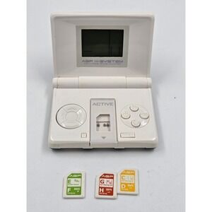 AGP X-System Advanced Game Player Handheld Console White Black with 3 Game Cards